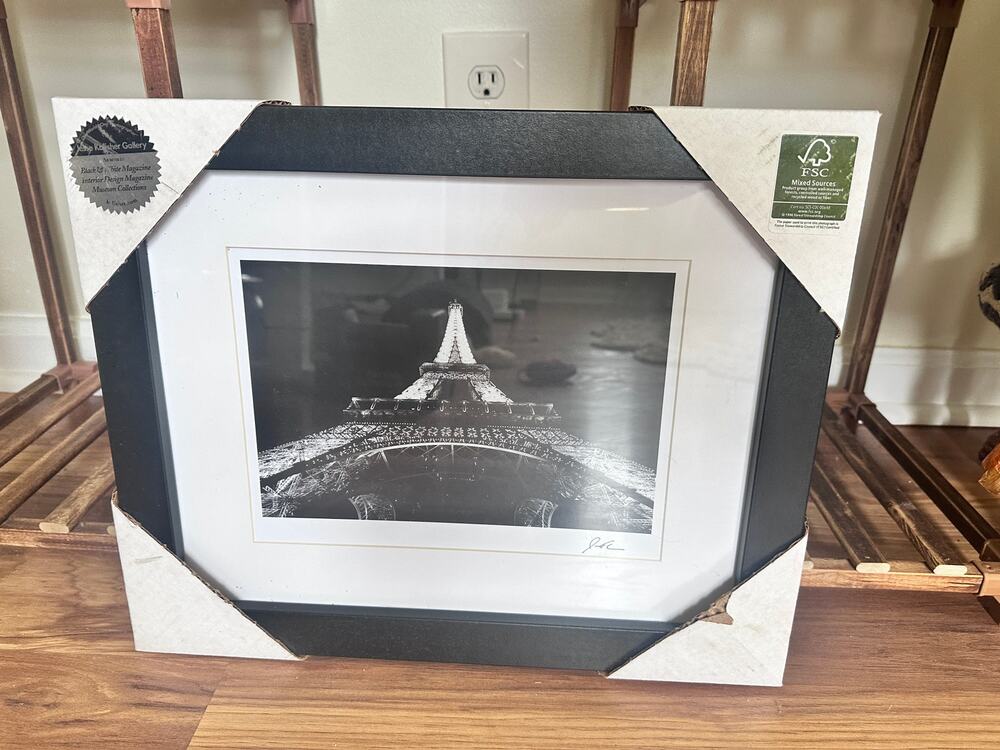 Jesse Kalisher Eiffel Tower Black & White Framed Picture